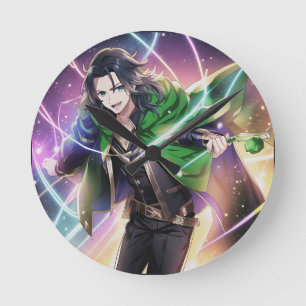 Loki - Gott des Mischief Runde Wanduhr