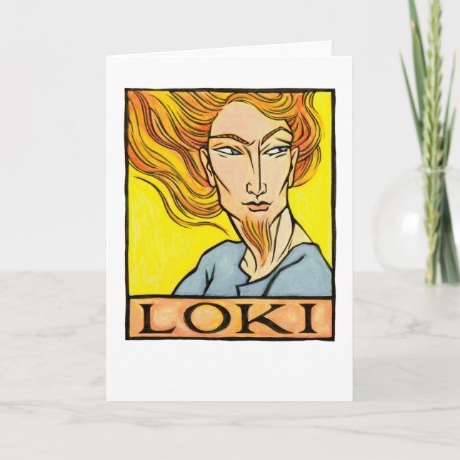 Loki Greeting Card Karte (Vorderseite)