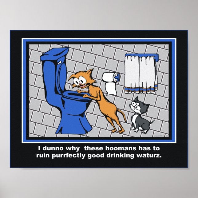 Loki "Toilet Trouble" Badezimmer Poster (Vorne)