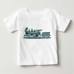 Lokomotive 02 - Dunkelgrün Baby T-shirt