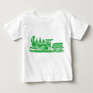 Lokomotive 02 - Grasgrün Baby T-shirt