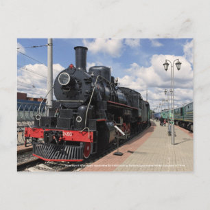 Lokomotive, American II WW Dampflokomotive... Postkarte