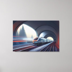 Lokomotive Canvas Print Leinwanddruck