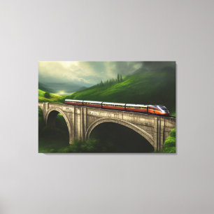 Lokomotive Canvas Print Leinwanddruck