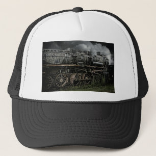 Lokomotive Dampfmotor Zug Schiene Eisenbahn Truckerkappe