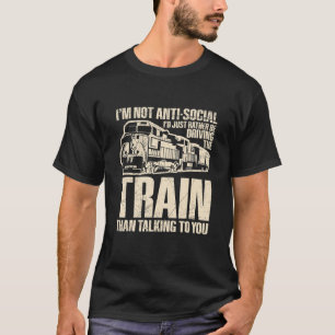 Lokomotive Eisenbahn & Bahn Angebot für den Eisenb T-Shirt