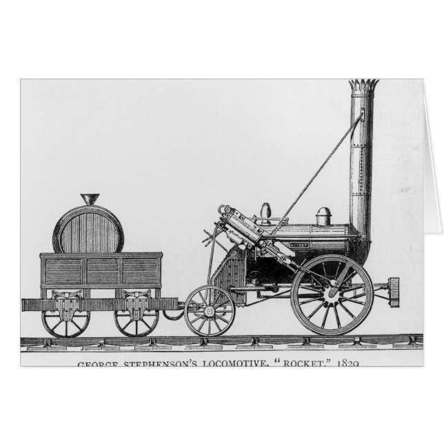 Lokomotive Georges Stephensons, "Rocket", 1829 (Vorderseite (Horizontal))