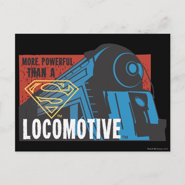 Lokomotive Postkarte (Vorderseite)