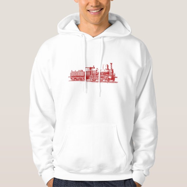 Lokomotive - Ruby Red Hoodie (Vorderseite)