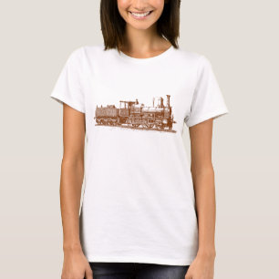 Lokomotive - Walnussbraun T-Shirt