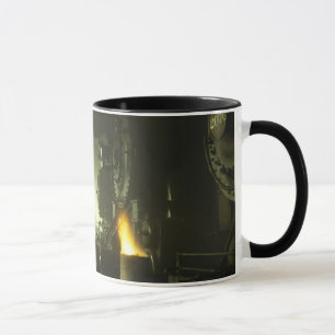 Lokomotiven im Roundhouse Tasse