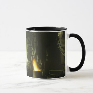 Lokomotiven im Roundhouse Tasse