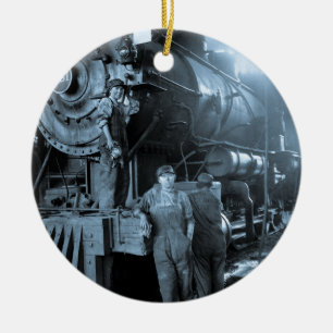 Lokomotivladies Roundhouse Rosies Erster Weltkrieg Keramikornament