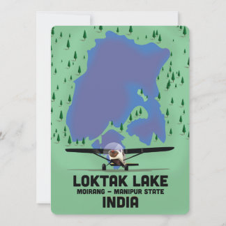 Loktak Lake Manipur Staat, Indien Karte
