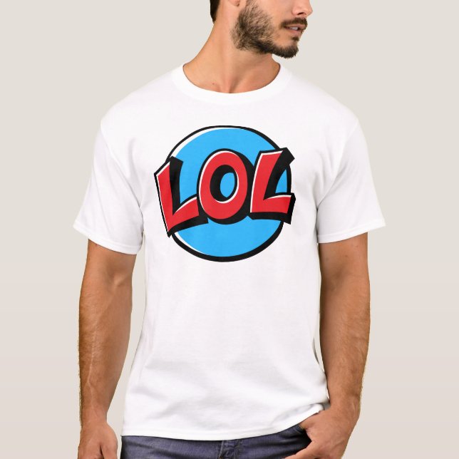 LOL Comic Blase T-Shirt (Vorderseite)