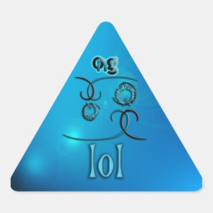 LOL! DREIECKIGER AUFKLEBER