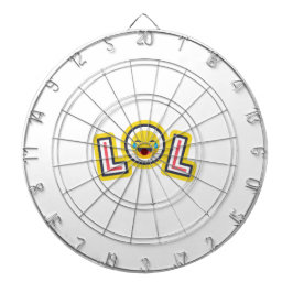 LOL Emoji Benutzerdefiniertes Dartboard - Lustiges Dartscheibe