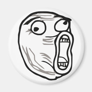 lol face meme Spaß rofl omg omfg Magnet