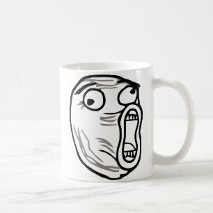 lol Gesicht meme Spaß rofl omg omfg Kaffeetasse