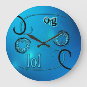 LOL! GROßE WANDUHR