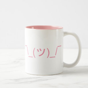 LOL IDK ShrugEmoticon Zweifarbige Tasse