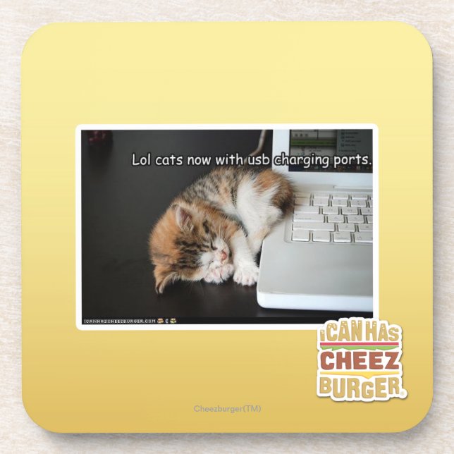 Lol Katzen mit USB Untersetzer (Vorderseite)