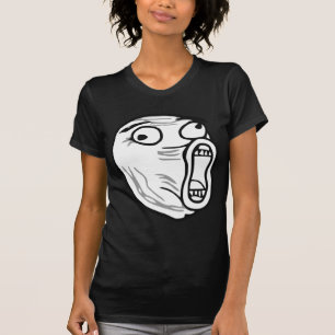 LOL Lachen-heraus lautes Raserei-Gesicht Meme T-Shirt