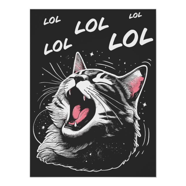 LOL Lachende Katze Poster (Vorderseite)