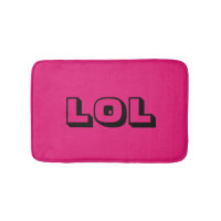 "LOL" Laugh Out Laud Niedlich & Funny Bath Mat