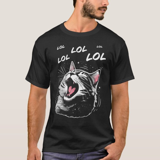 LOL Laughing Cat T-Shirt (Vorderseite)