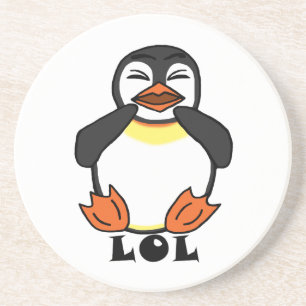 LOL Laughing Pinguin Getränkeuntersetzer