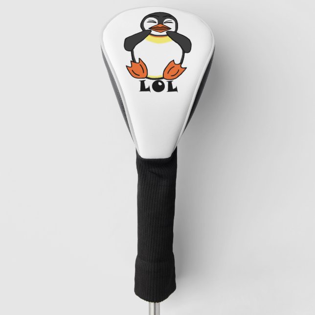 LOL Laughing Pinguin Golf Headcover (Vorderseite)