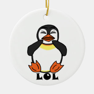 LOL Laughing Pinguin Keramik Ornament