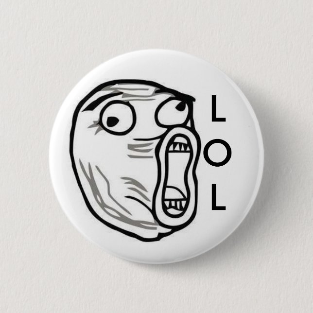 LOL lustiges Internet meme Button (Vorderseite)