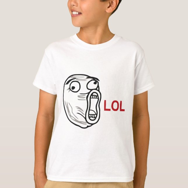 LOL meme Krawatte T-Shirt (Vorderseite)