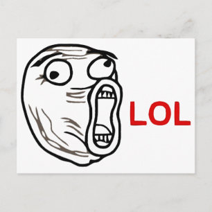 LOL Meme Postkarte