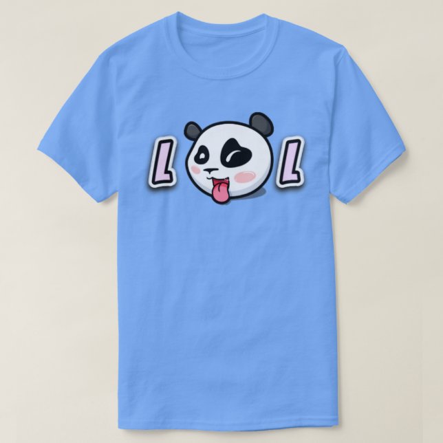 LOL Niedlich Panda-Gesicht T-Shirt (Design vorne)