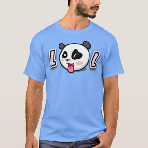LOL Niedlich Panda-Gesicht T-Shirt