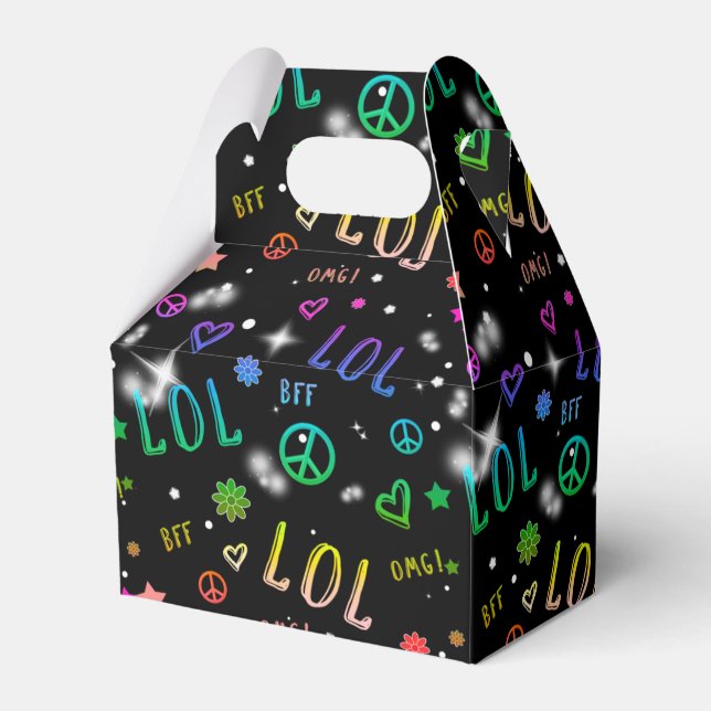 LOL Rainbow Sparkle Birthday Party Gefälligkeitsbo Geschenkschachtel (Vorderseite)