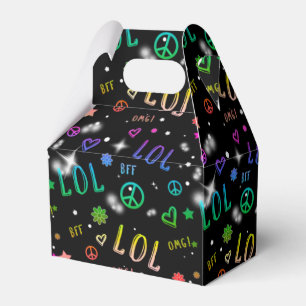 LOL Regenbogen Glitter Geburtstags-Geschenkverpack Geschenkschachtel