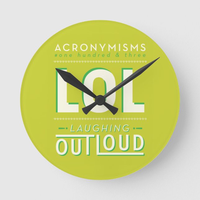 LOL RUNDE WANDUHR (Vorderseite)