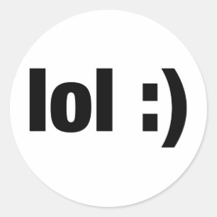 lol runder aufkleber