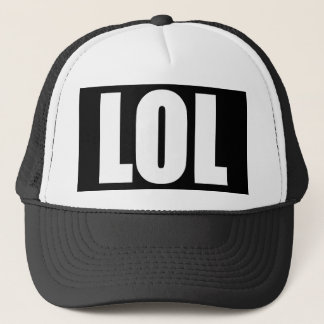 LOL Schwarzweiss-Hut Truckerkappe