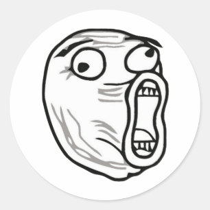 lol-Typ groß Runder Aufkleber