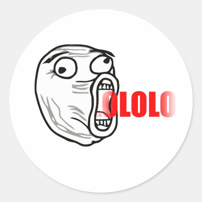 LOL TYP RUNDER AUFKLEBER (Vorderseite)