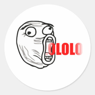 LOL TYP RUNDER AUFKLEBER