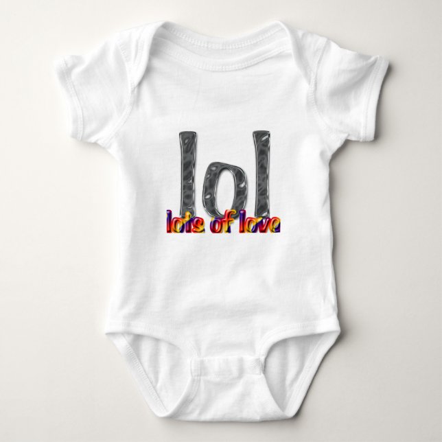LOL (viele Lieben) Baby Strampler (Vorderseite)
