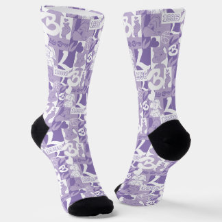 Lola '96 Grid Pattern Socken