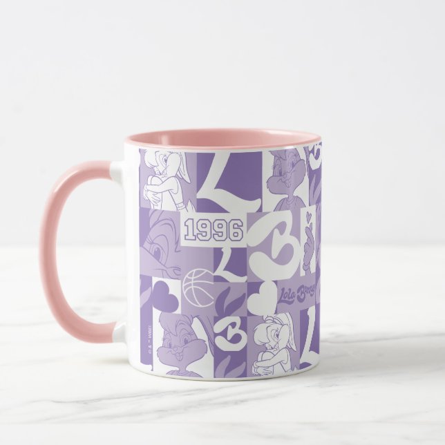 Lola '96 Grid Pattern Tasse (Links)