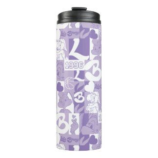 Lola '96 Grid Pattern Thermosbecher